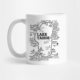 Lake Tahoe Map Mug